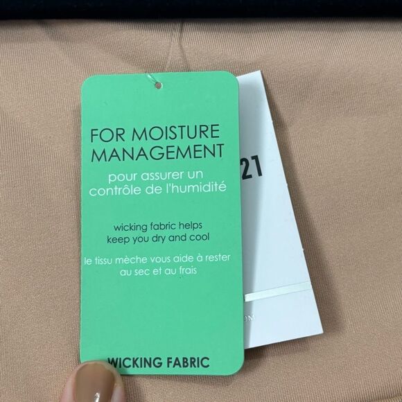 Forever 21 Tan Leopard Print Longline Square neck Sports Bra NWT Large - Picture 3 of 6